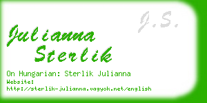 julianna sterlik business card